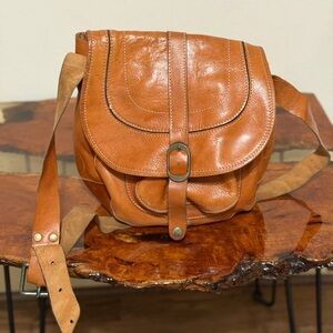 Patricia Nash Leather Saddle Bag